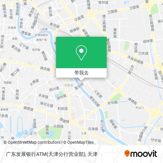 广东发展银行ATM(天津分行营业部)地图