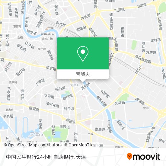中国民生银行24小时自助银行地图