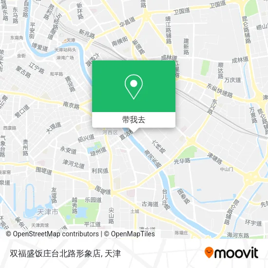 双福盛饭庄台北路形象店地图