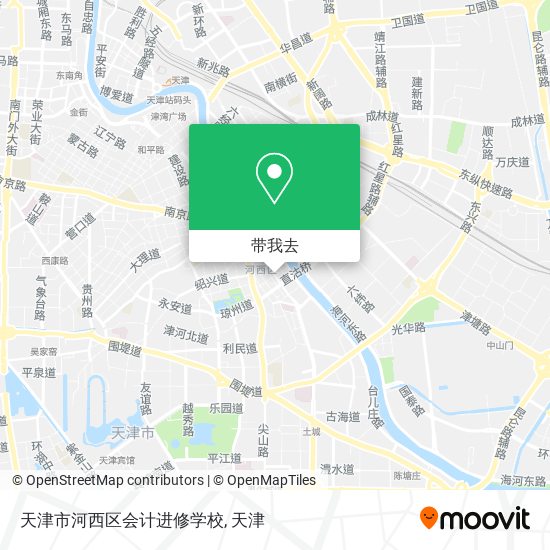 天津市河西区会计进修学校地图