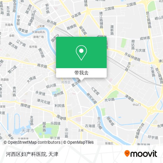 河西区妇产科医院地图