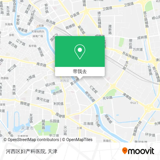 河西区妇产科医院地图
