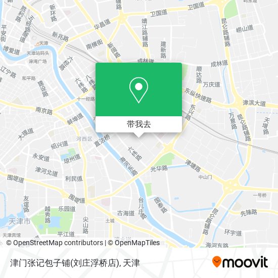 津门张记包子铺(刘庄浮桥店)地图