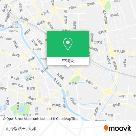 直沽锅贴王地图