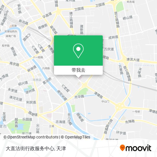 大直沽街行政服务中心地图