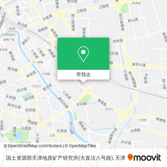 国土资源部天津地质矿产研究所(大直沽八号路)地图