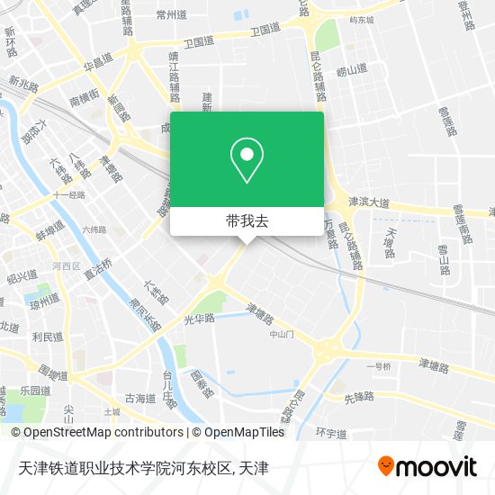 天津铁道职业技术学院河东校区地图