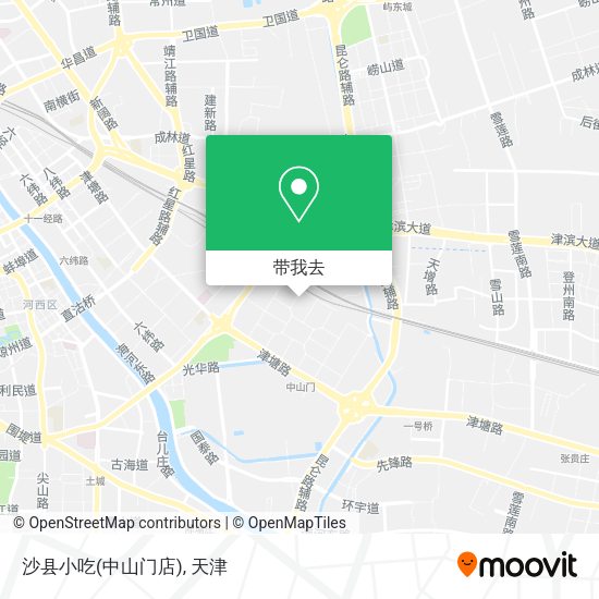 沙县小吃(中山门店)地图