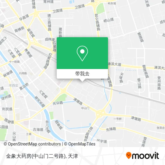 金象大药房(中山门二号路)地图