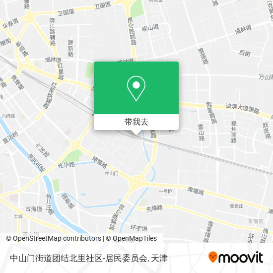 中山门街道团结北里社区-居民委员会地图