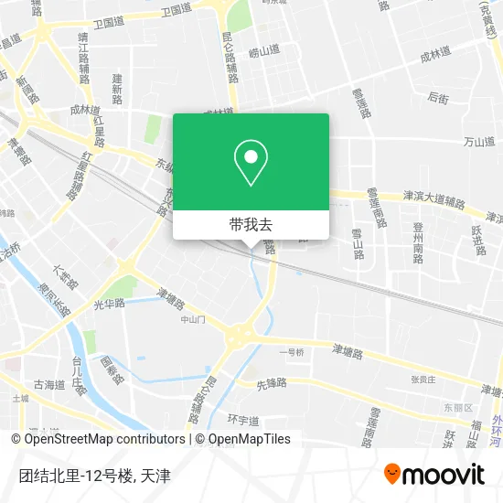 团结北里-12号楼地图