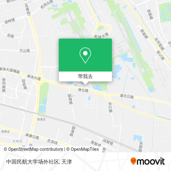 中国民航大学场外社区地图
