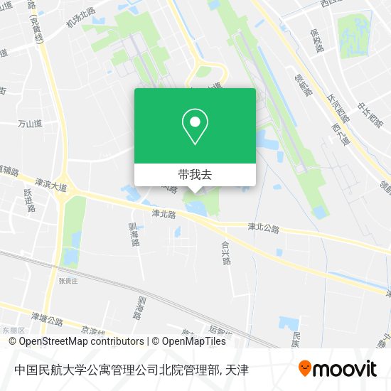 中国民航大学公寓管理公司北院管理部地图