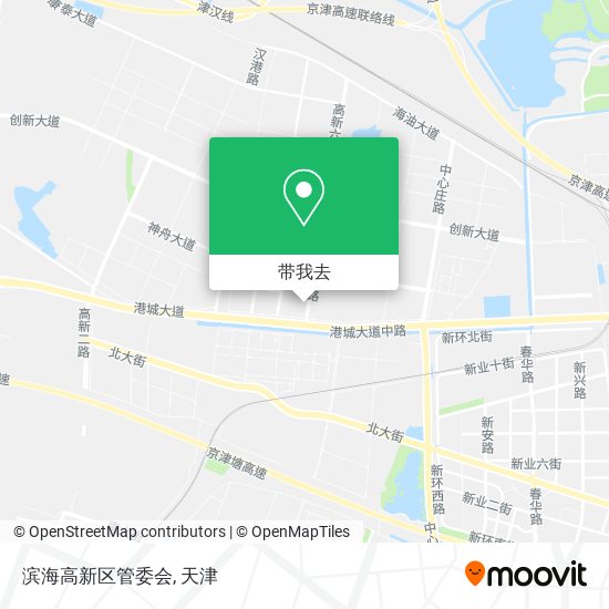 滨海高新区管委会地图