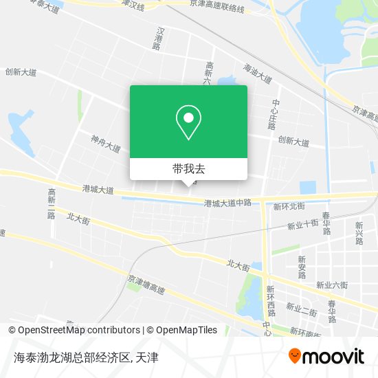 海泰渤龙湖总部经济区地图