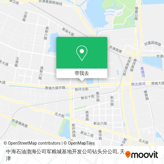 中海石油渤海公司军粮城基地开发公司钻头分公司地图