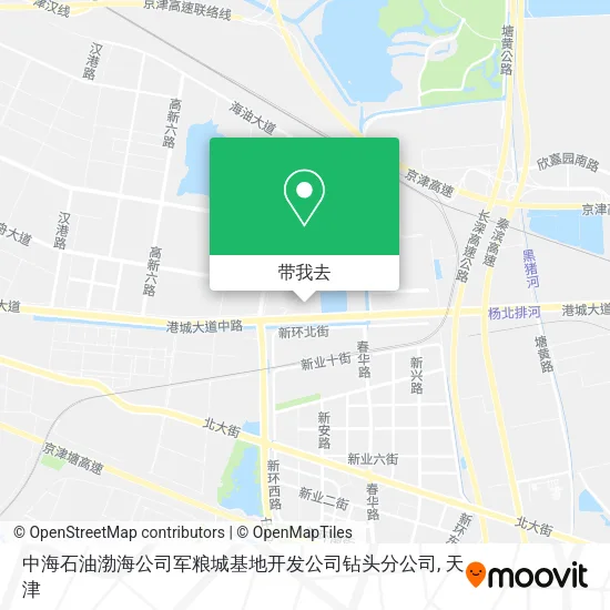 中海石油渤海公司军粮城基地开发公司钻头分公司地图