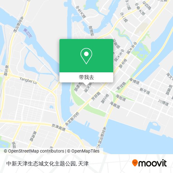 中新天津生态城文化主题公园地图