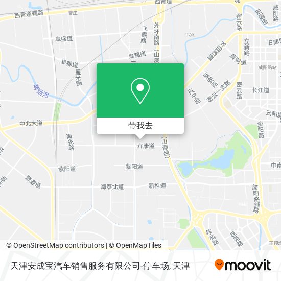 天津安成宝汽车销售服务有限公司-停车场地图