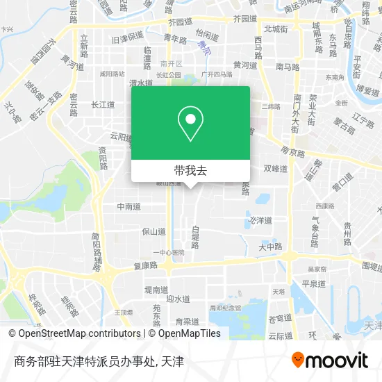 商务部驻天津特派员办事处地图