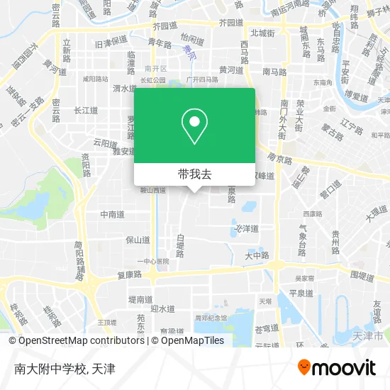 南大附中学校地图