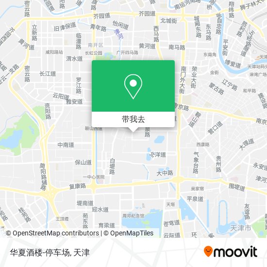 华夏酒楼-停车场地图