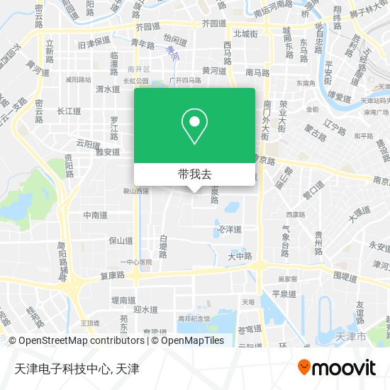 天津电子科技中心地图