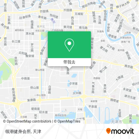 领潮健身会所地图