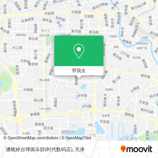 潘晓婷台球俱乐部(时代数码店)地图