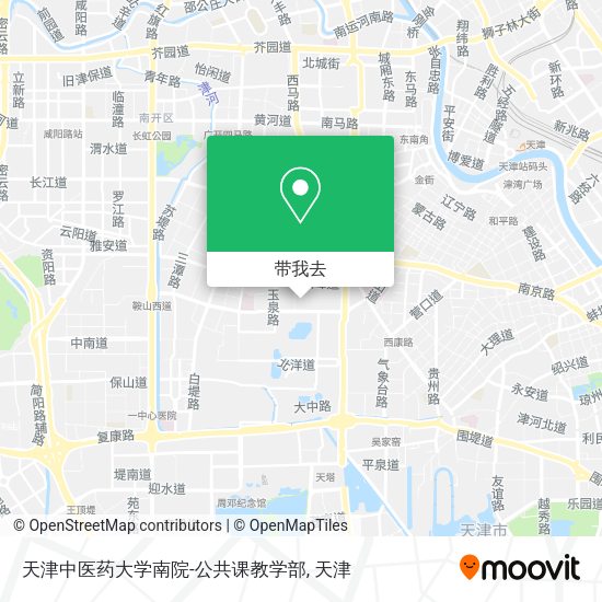 天津中医药大学南院-公共课教学部地图