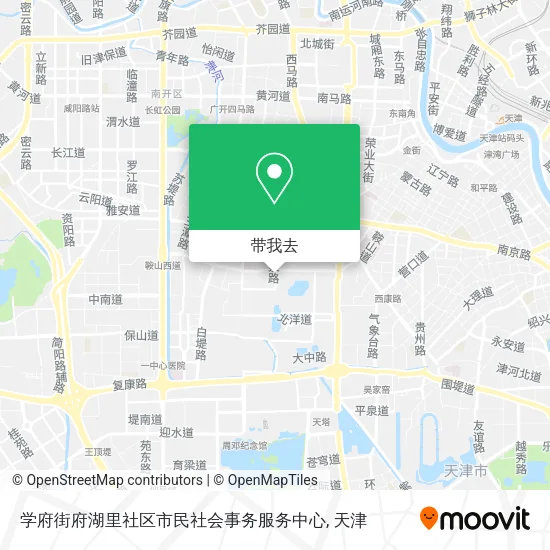 学府街府湖里社区市民社会事务服务中心地图