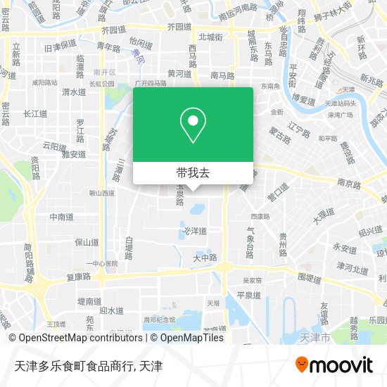 天津多乐食町食品商行地图