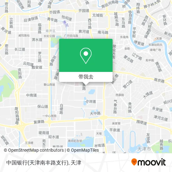 中国银行(天津南丰路支行)地图