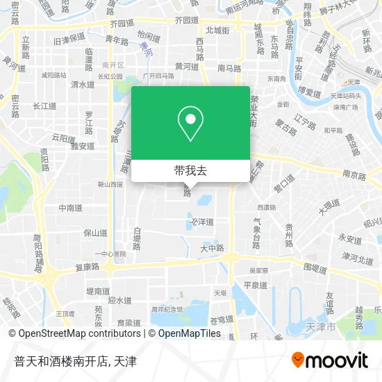 普天和酒楼南开店地图