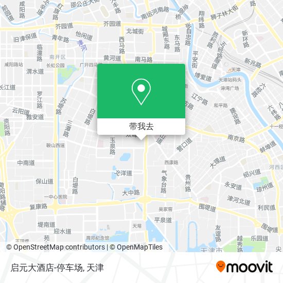 启元大酒店-停车场地图