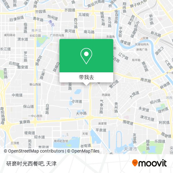 研磨时光西餐吧地图