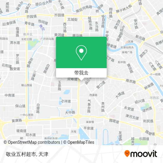 敬业五村超市地图