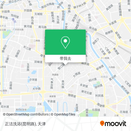 正洁洗浴(昆明路)地图
