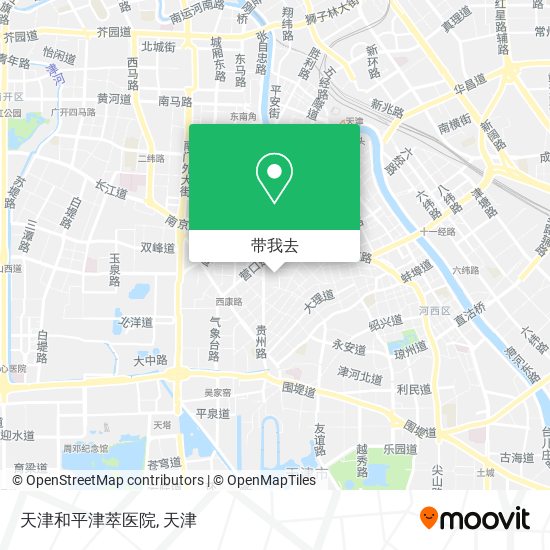 天津和平津萃医院地图