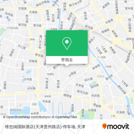 维也纳国际酒店(天津贵州路店)-停车场地图