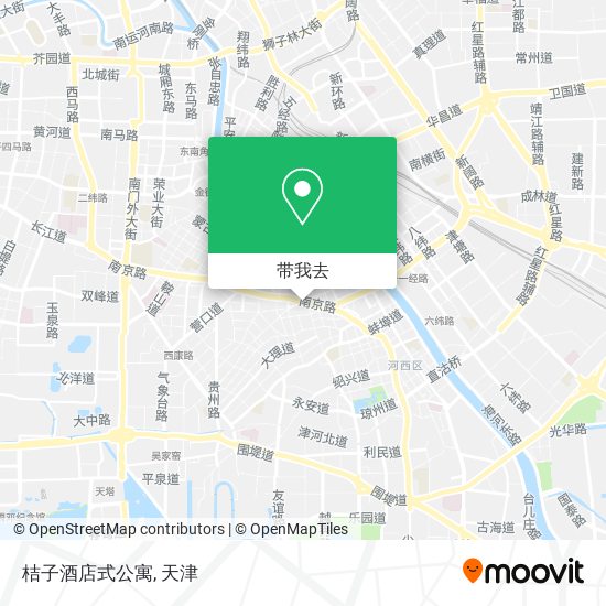 桔子酒店式公寓地图