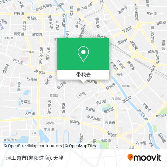 津工超市(襄阳道店)地图