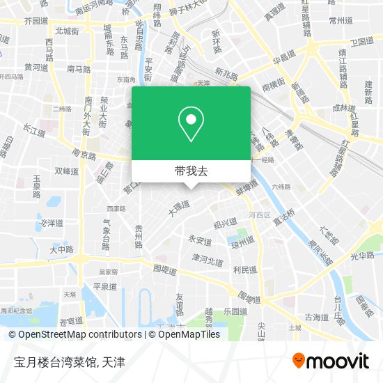宝月楼台湾菜馆地图