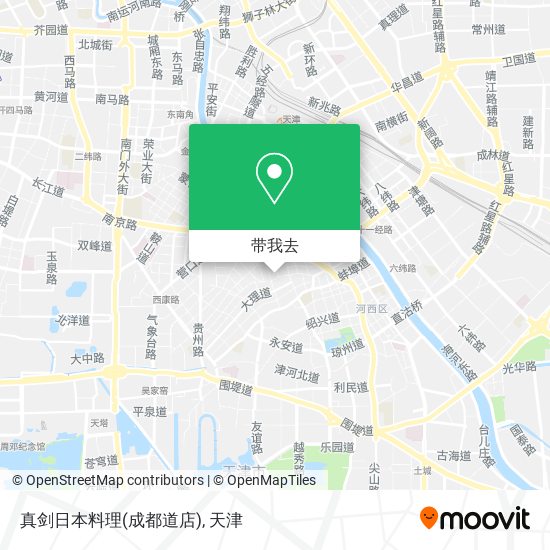 真剑日本料理(成都道店)地图