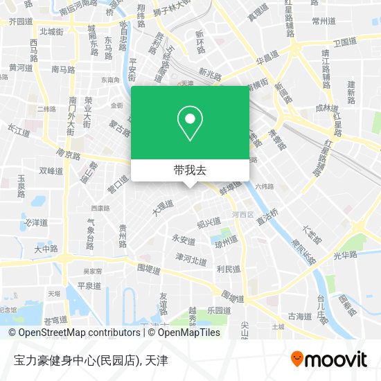 宝力豪健身中心(民园店)地图