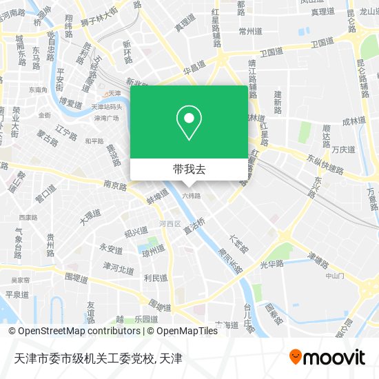 天津市委市级机关工委党校地图