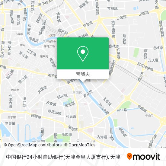 中国银行24小时自助银行(天津金皇大厦支行)地图