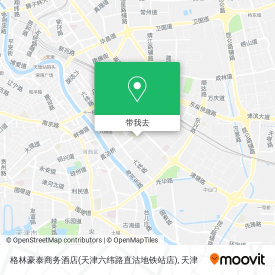 格林豪泰商务酒店(天津六纬路直沽地铁站店)地图