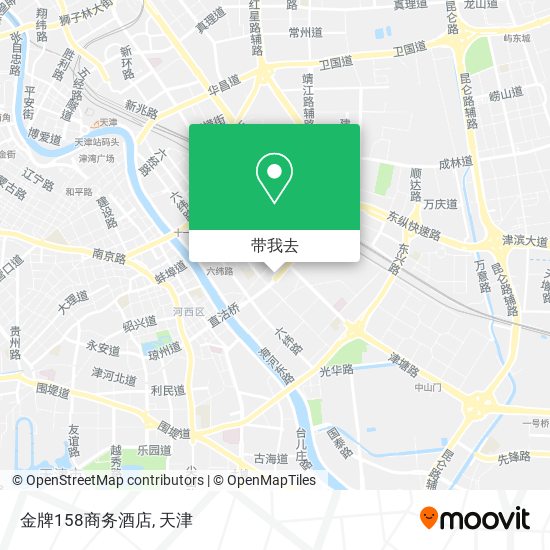 金牌158商务酒店地图