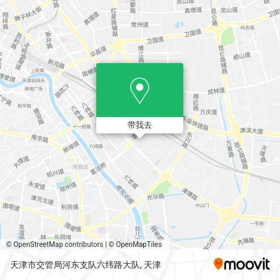 天津市交管局河东支队六纬路大队地图